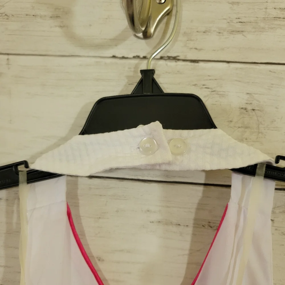 Girls Jessica Ann Seersucker Halter Top Petticoat Sundress Tier Ruffles‎ Size 5